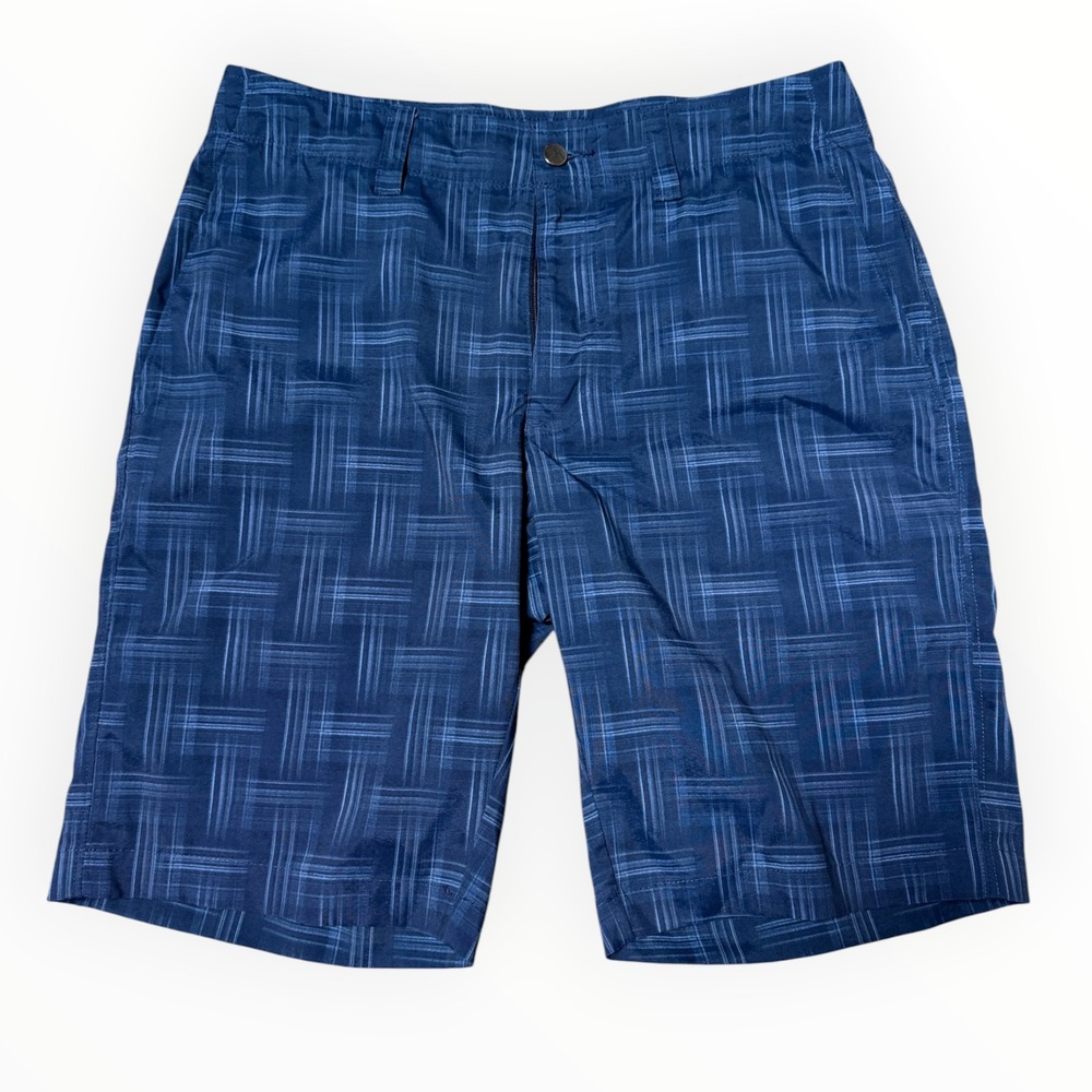 Callaway Golf Shorts Men 30 Blue Excellent Crosshatch Performance Opti-Dri